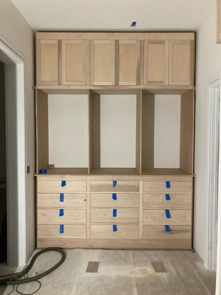 Master closet cabinetry