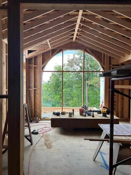 Arched Window Wall 