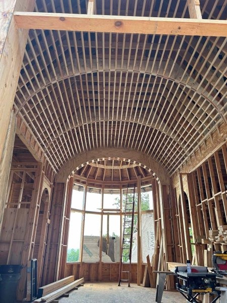 Kitchen Arched Ceiling to Breakfast Area