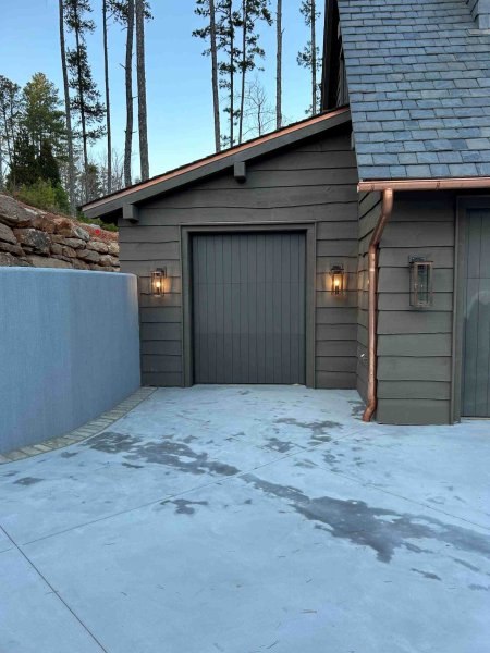 Lights at Golf Garage Door