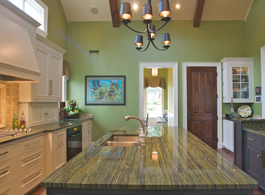 New Custom Luxury Home Greenville SC Bamboo granite island top