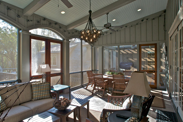 New Custom Luxury Home Greenville SC Screened Porch