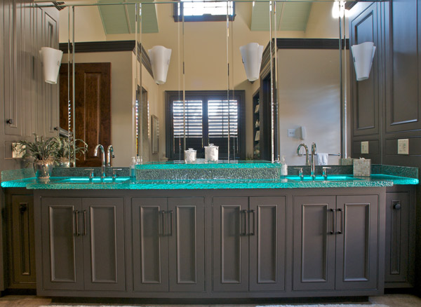New Custom Luxury Home Greenville SC Master Bath Vanity