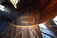 The Carver Group's hardwood spiral staircase