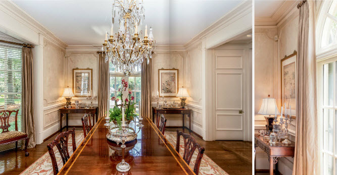 Greenville SC home by Carver Group luxury homebuilder dining room