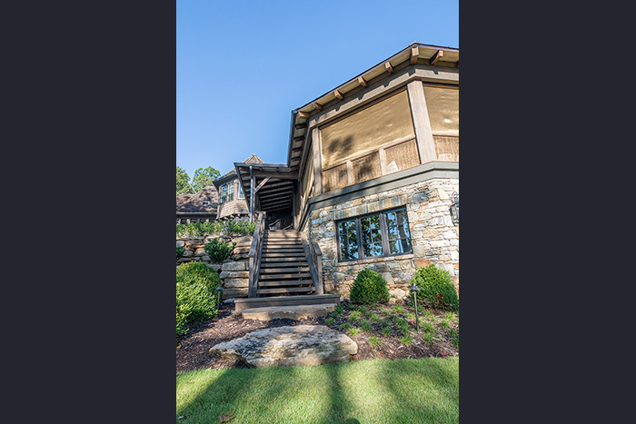 The Cliffs at Keowee Falls South New Lakefront Home Cypress Timber Steps From Screened Porch To Lake