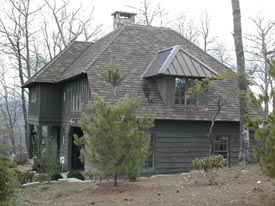 The Carver Group, Greenville, SC - Custom Home Builders specializing in fine woodworking Bear Wallow Springs, Lake Toxaway, NC - Gate House